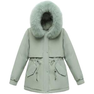 Autumn Winter Women Thick Padded Quilted Jacket