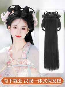 Toupee Hanfu Phong Cách Trung Hoa Đơn Giản Đồ Trang Trí Đầu Trang Phục Cổ Điển Mũ Tóc Phụ Kiện Cho Nữ Toupee Dây Đai Tóc
