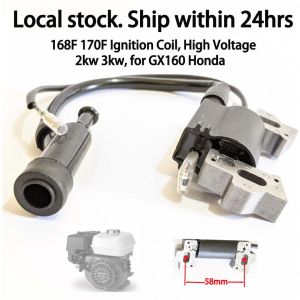 168F 170F Ignition Coil [High Voltage Package] for Gasoline Generator 2kw 3kw GX160 Honda Generator Spare Parts [LOCAL STOCK. SHIP IN 24HRS. LOCAL SUPPLIER WARRANTY]