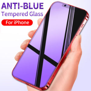 Anti Purple Blue Light Fingerprint Tempered Glass For iPhone 17 Air 16 Pro Max 16e 15 14 13 12 11 Plus Pro Max 6 6S 7 8 X XS XR SE 2020 Mini Screen Protector Film