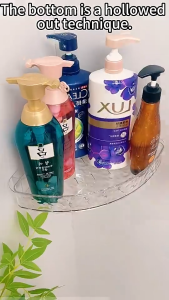 Bathroom Organizer Rack Suction Self Draining Hanging Rack Wall Mounted Toiletries Organizer