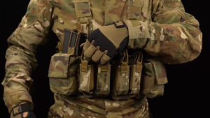 Oiking Tactical Lightweight D3CRX Tactical Chest RigProtable Expansion VestQuadruple 5.56/9mm Mag PouchMultiple Storage Options Matching Tactical Backpackfor Outdoor Wargame Hunting