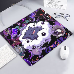 Anime Pokemon Play Mat Laptop Purple Small Size Office Accessory Mat Gengar LockEdge Gamer Computer Keyboard Non-slip Rubber Pad