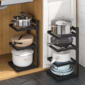 Kitchen Organizer Kitchen Pot Rack Rack Multifunctional Storage Rack Kitchen Organizer Home Adjustable Sink Counter Top Storage Rack
