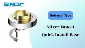 Sinor M-08 Mixer Faucet Quick Installation Base Mixer Faucet Asas Mixer Pipe Air 冷热水龙头快速安装底座
