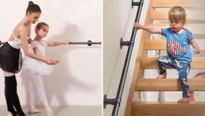 Stair Handrail Staircase Railing Galvanized StairsPemegang Tangga Handrail Handrail Toilet Handrail For Elderly 樓梯扶手