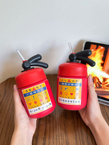 Cốc Cà Phê Gốm Sứ Hình Bình Chữa Cháy Sáng Tạo Cho Cặp Đôi Bạn Thân Văn Phòng Cốc Đựng Cà Phê Bằng Nhựa PP Không Có Tay Cầm