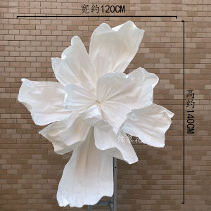 Handmade Giant Paper Flowers Wedding Decoration Festive Tissue Paper Art Sculpture Large Folded Flowers for Wedding Celebration