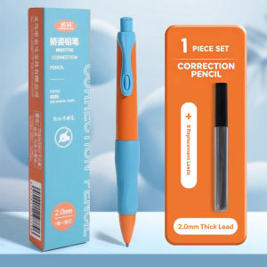 ۞ 1Pcs 2.0mm Mechanical Pencil Set Posture Correction Anti-Break Lead For Kids Children Writing School Supplies Korean Stationer
