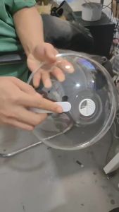 Microwave Splatter Guard: Thickened Transparent Splatter Guard (with Handle) - Food Cover for Plates