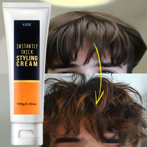 ครีมจัดแต่งทรงผม GZE Instantly Thick - เพิ่มวอลลุ่ม เนื้อสัมผัสพิเศษ และเพิ่มความหนาให้เส้นผม - สูตรบางเบาสำหรับทุกสภาพเส้นผม
