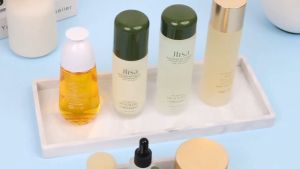 LOVIDA MALAYSIA Oval Countertop Marble Silicone Tray Rectangle Bathroom Kitchen Non Slip Jewelry Tray Storage Vanity Tray Dulang Silikon 托盘