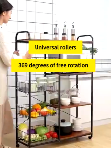 KENZZO Rak Dapur & Rak Microwave Susun Minimalis