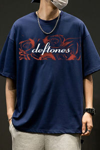Vintage Deftones Alternative Rap Metal Band Short Sleeve T-shirt Women Men Cotton Casual High Street Harajuku Female Male Tees