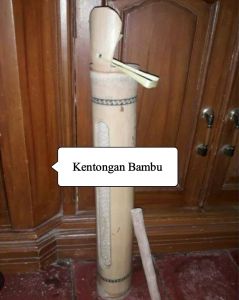 Kentongan bambu kecil alat kerajinan plus ukiran