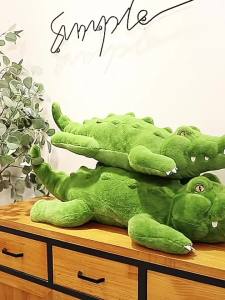 Realistic Crocodile Pillow Plush Toy 80cm-145cm Girl Bed Companion Doll Night Market Stall Doll Birthday Gift Holiday Gift for Girls