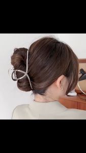 F4 Jepit Rambut Korea Bahan Alloy 13cm Bentuk Simpul Jepitan Rambut SUPER JUMBO Jedai Logam HCM021