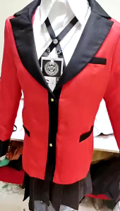 Anime Kakegurui Jabami Yumeko Cosplay Costume High School Uniform For Girl Adult Women Dress Halloween costume XXXL