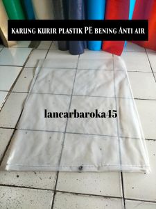 karung kurir dari plastik PE bening anti air