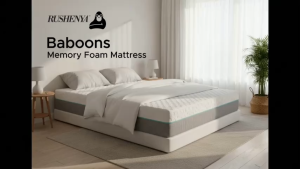 Rushenya Baboons Memory Foam Mattress  Cooling Gel Pressure Relief Breathable Spinal Alignment All Sleepers