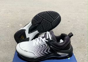 Giày Lefus L029 trắng đen (Giày cầu lông bóng chuyền pickleball) - CHỌN TĂNG 1 SIZE