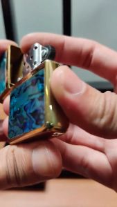 BLUE EMERALD ZIPPO ARMOR CASE MADE IN USA