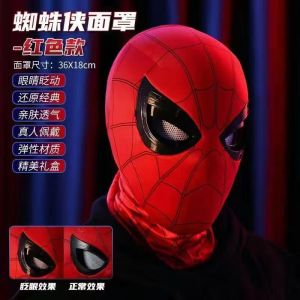Spiderman Mask Movable Eyes Heros Journey Miles Costume Adult Kids Halloween Boyfriend Gift Funny Villain Mask for Parties