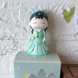 Retro Style White Snake Legend Figurine Collectible Blind Box Cultural Creative Snake Year Souvenir Desktop Decoration Resin Craft