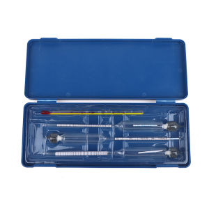3Pcs Accurate Alcoholmeter Concentration Meter Wine Mearsuring Tool Set In Case 0-40% 40-70% 70-100% Household Alcohol Meters