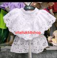 เสื้อลูกไม้พรี่เมี่ยม (ไม่คัน) เด็ก 2-10ขวบ. 