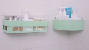 Wall-Mounted Rack Bathroom Storage Organizer