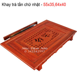 Khay trà kiểu tần gỗ hương khay trà cổ gỗ hương cỡ khủng