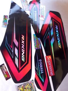 Striping RX King Variasi Hologram Pelangi Bisa Nyala