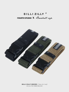 BILLI ZILLY | เข็มขัดผ้าใบไนลอนหนา พร้อมหัวเข็มขัดแบบรูคู่ สำหรับทั้งชายและหญิง เยาวชน นักเรียนวิทยาลัย นักศึกษาป้องกันชาติ เสื้อผ้าแบบพรางทหาร เข็มขัดหนัง ขนาดใหญ่