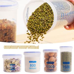 JIYAN2866 600/800/1000/1500ML with Lid Storage Box Moisture-proof Large Capacity Storage Bottle Miscellaneous Grain Split Bottle