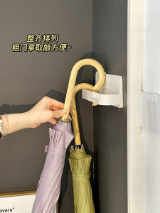 Wall Mounted Umbrella Holder Stand Long Short Handle Umbrella Storage Rack Household Entrance Space Saving Organizer Shelf