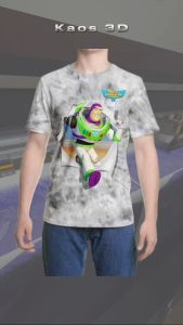 Kaos 3D Buzzlightyear: Kaos Desain 3 Dimensi & Fashion Anak