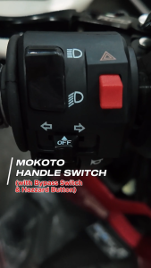 MOKOTO CLICK V3 CLICK 160 HANDLE SWITCH WITH BYPASS MKT-12122 WITH HAZZARD BUTTON LEFT SIDE FOR CLICK V3/160 MOTORCYCLE
