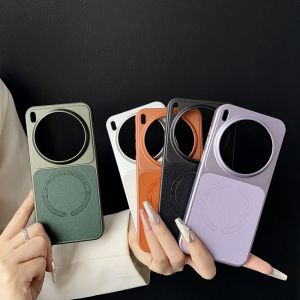 Applicable VIVO X300S mobile phone case lychee leather pattern magnetic suction X200PRO leather business anti-drop PC protective case h260709