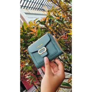 HANAMI Dompet Lipat Wanita Narasu Hijau WA1047G3 Cantik Aesthetic Premium Slot Kartu Atm Resleting