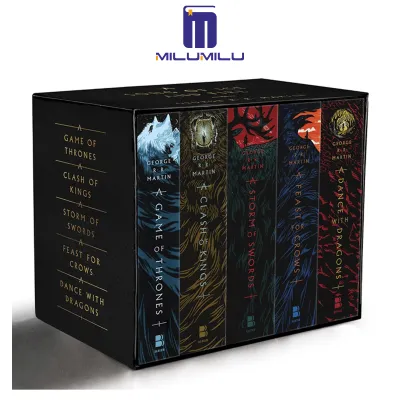 George R. R. Martins A Game of Thrones 5-Book Boxed Set (Song of Ice and Fire Series) Paperback by George R. R. Martin Original English books
