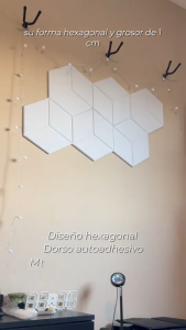 12/24/36 PCS Acoustic Foam Panels Hexagon Design Self-Adhesive Insulation Treatment Wall for Home