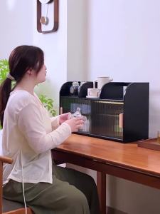 Dustproof Cup Organizer Display Shelf