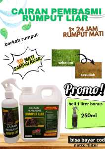 [herbisida] beli 1liter gratis 250ml spray pembasmi gulma & rumput liar siap pakai