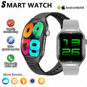 Xiaomi Ultra-thin Curved Screen Men Women Smart Watch Blood Glucose 2.01inch AMOLED Screen Bluetooth Voice Call Health Monitor Smartwatch Waterproof Sports Watches For Android And IOS