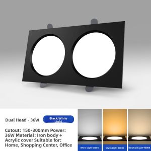 SAINAHEPAN | Dual-Head Thin Rectangular LED Wall Light