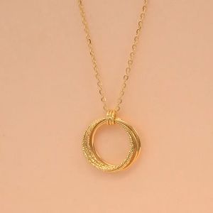 Chow Sang Sang 周生生 999 Gold Essence Circles Necklace for Women 47cm 93710N Price-by-Weight 4.86g Gold