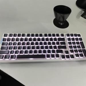 ปุ่มแป้นพิมพ์แบบหน้าปัดสีดำ Titan Black Pudding สำหรับ Wooting Night Demon ATK68 Magician Ace68K5F75F99 ปุ่มพิมพ์แบบหน้าปัดสีดำ