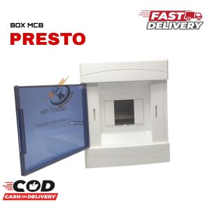 BOX MCB PRESTO 4 GROUP FUSE BOX 7804 4 GROUP TRANSPARENT COVER / PRESTO BOX MCB 4GROUP