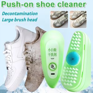 White Shoe Cleaner Stain Remover Press Shoe Brush Cleaner Sneakers Dry Cleaning For All Colors